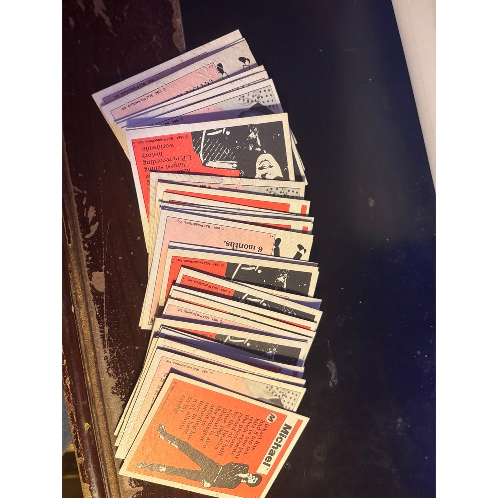 The 1984 Michael Jackson Topps Cards set includes 33 vintage trading cards MINT - Picture 8 of 8